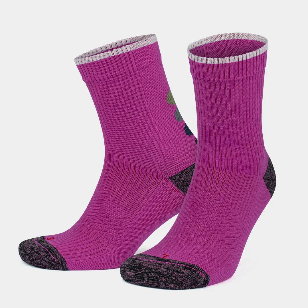 GoWith-quarter-running-compression-socks-fucshia-1-pair