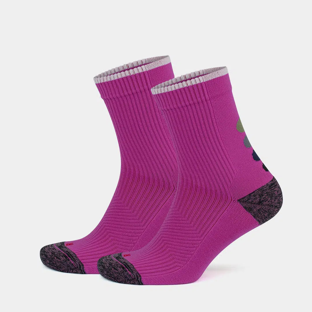 GoWith-quarter-running-compression-socks-fucshia-2-pairs