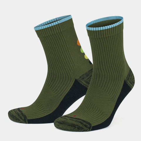 GoWith-quarter-running-compression-socks-khaki-1-pair