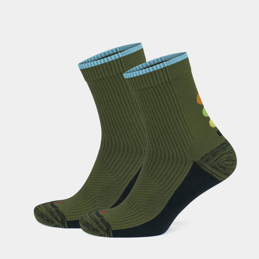 GoWith-quarter-running-compression-socks-khaki-2-pairs