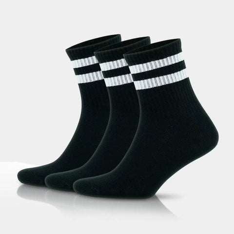 GoWith-retro-college-socks-for-men-black-3-pack