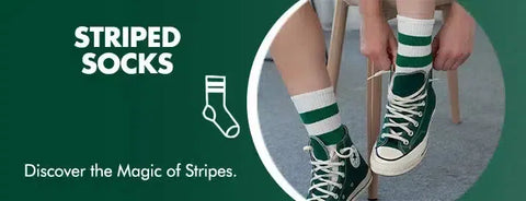 GoWith striped socks collection banner mobile