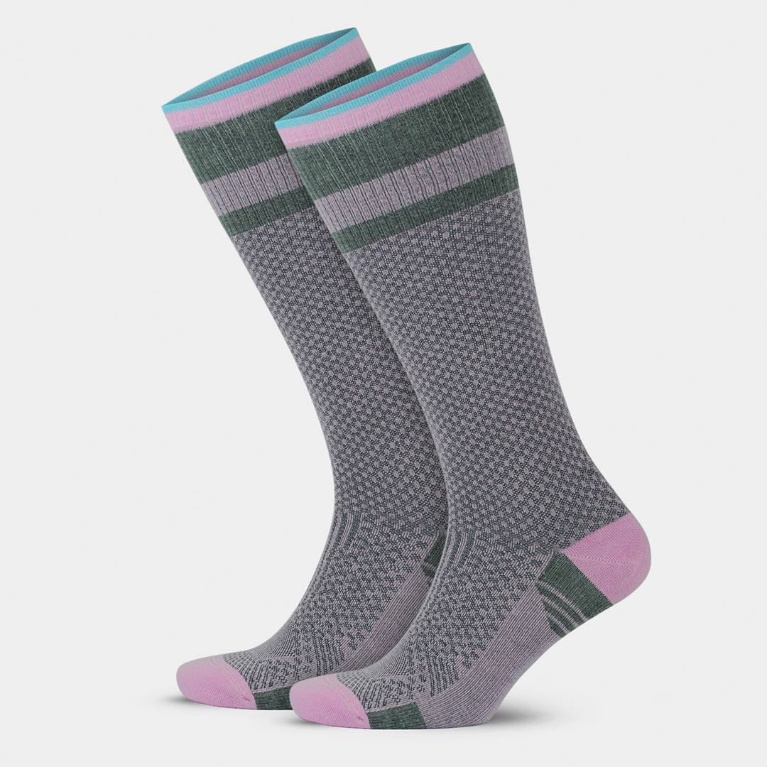 GoWith summer compression socks gray pink 2 pairs