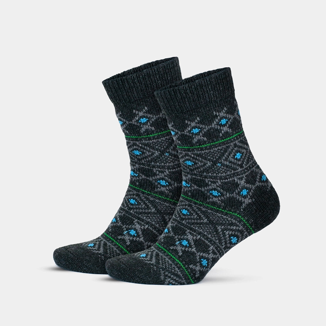 GoWith  vintage nordic socks anthracite 2 pairs