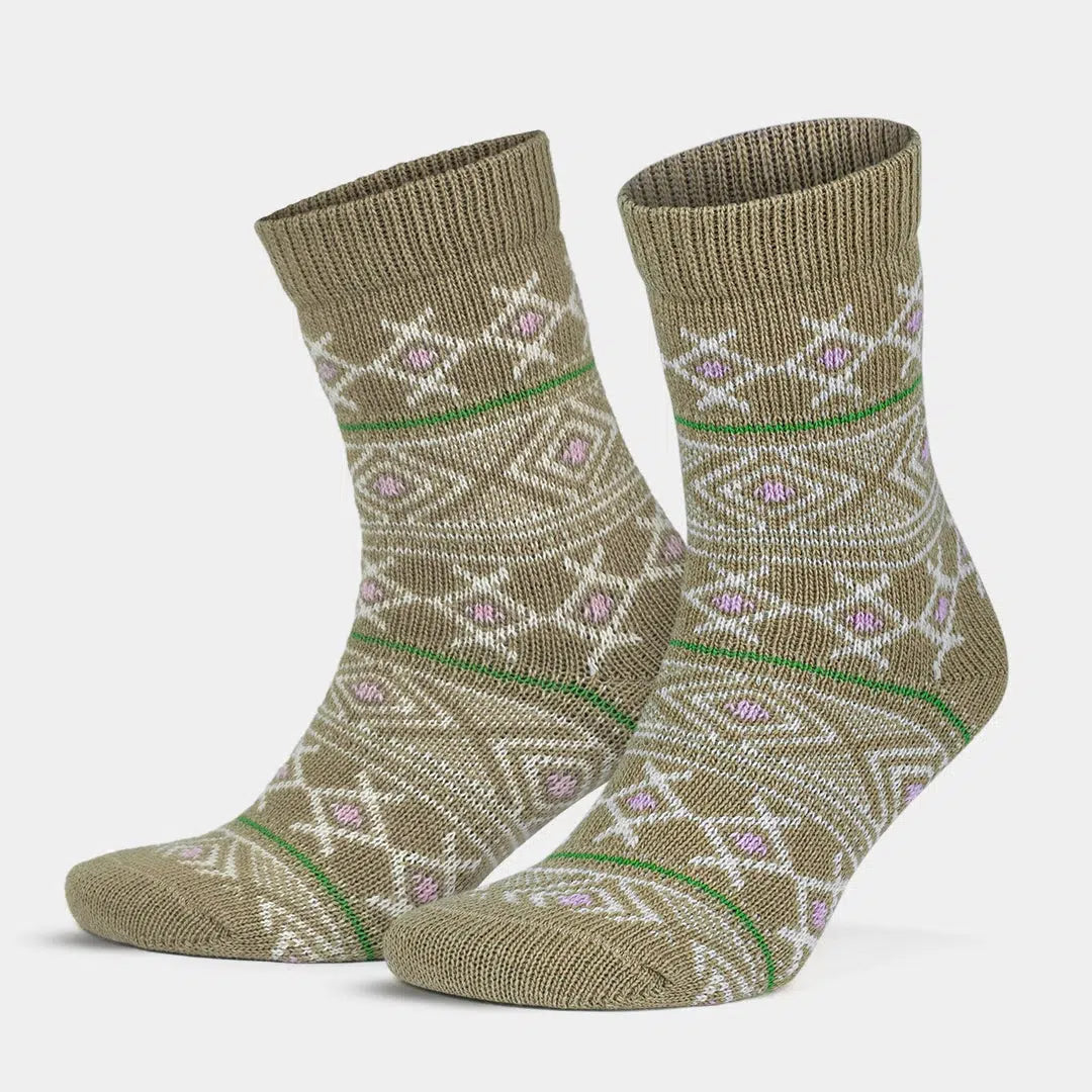 GoWith-vintage-nordic-socks-biege-1-pair