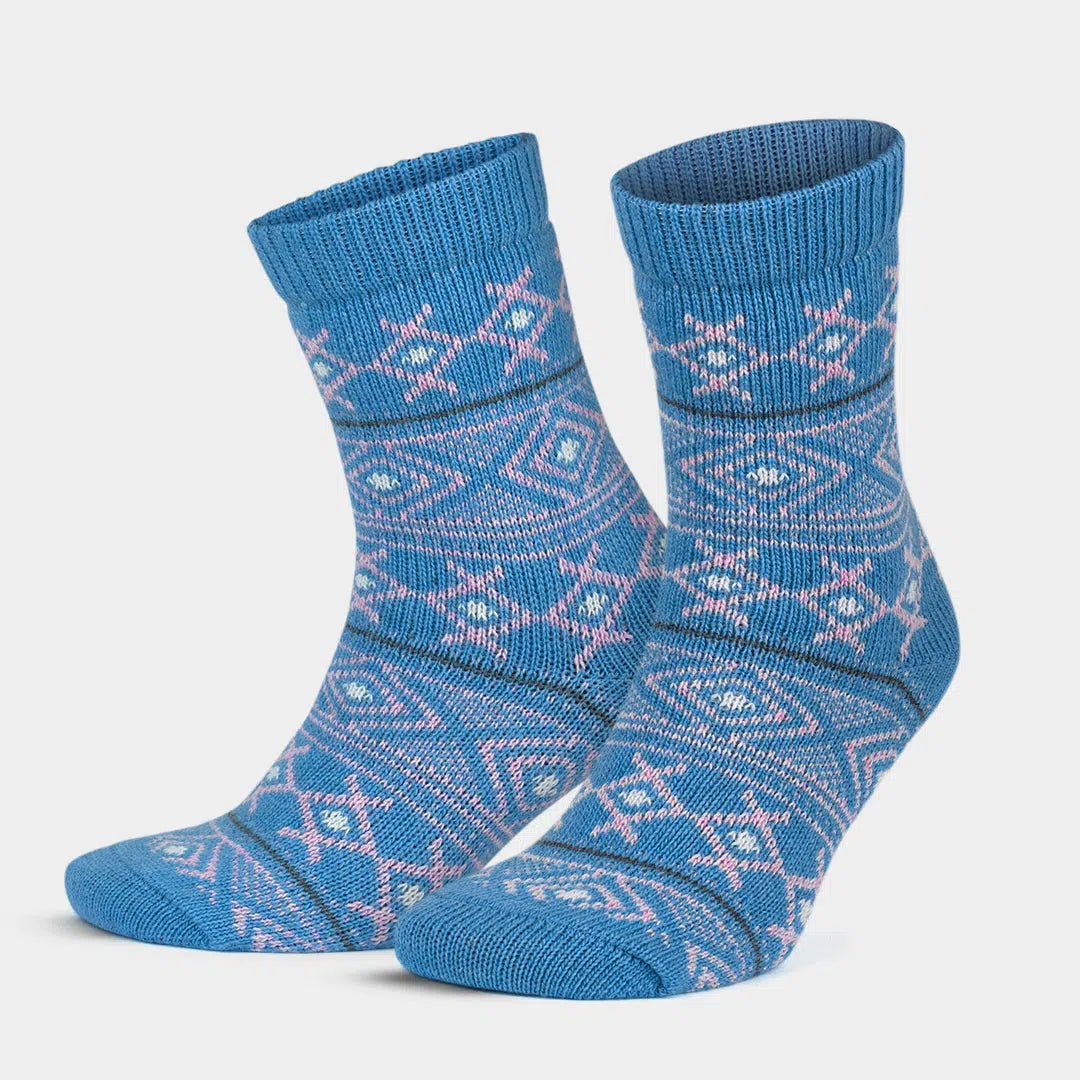 GoWith-vintage-nordic-socks-blue-1-pair