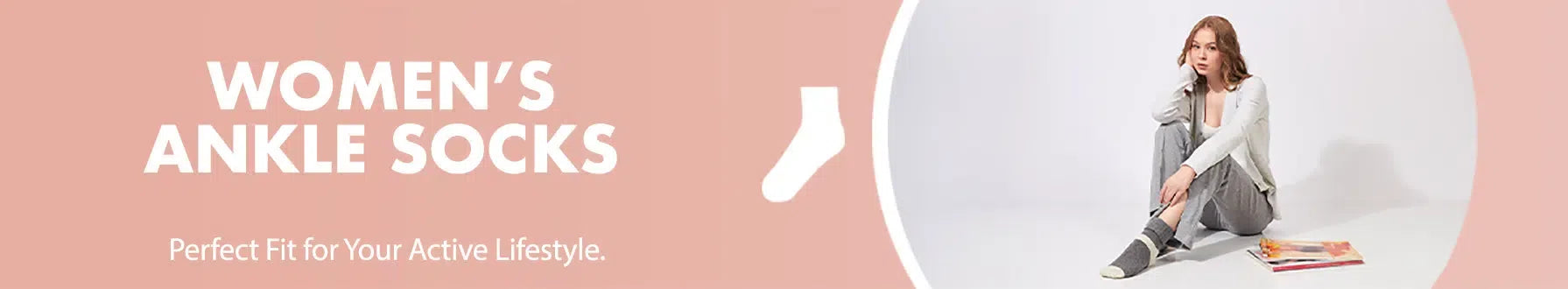 GoWith women's ankle socks collection banner desktop