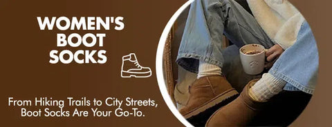 GoWith women's boot socks collection banner mobile