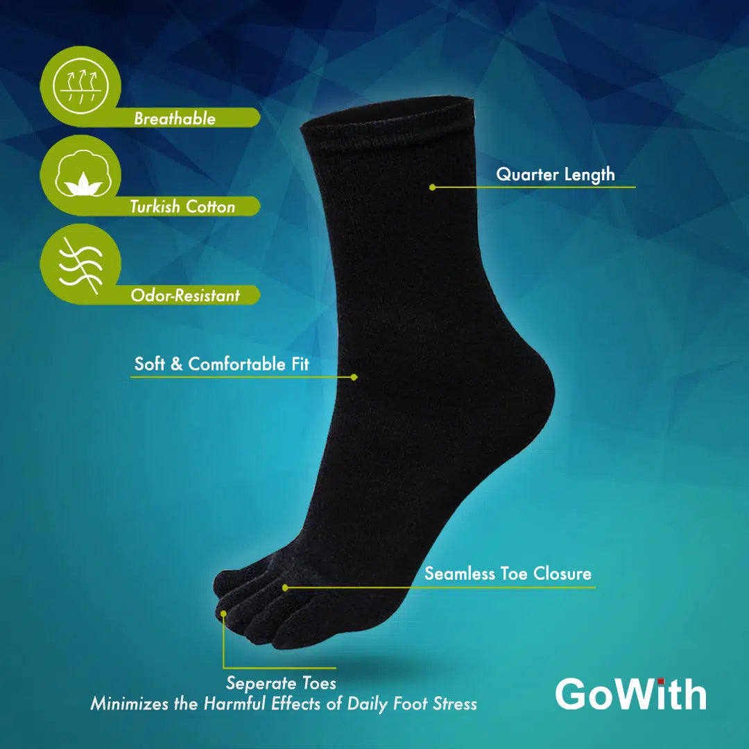 GoWith-women-men-black-toe-socks-features
