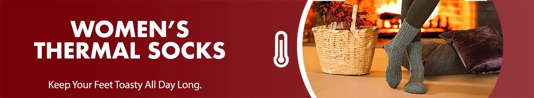 GoWith women's thermal socks collection banner desktop