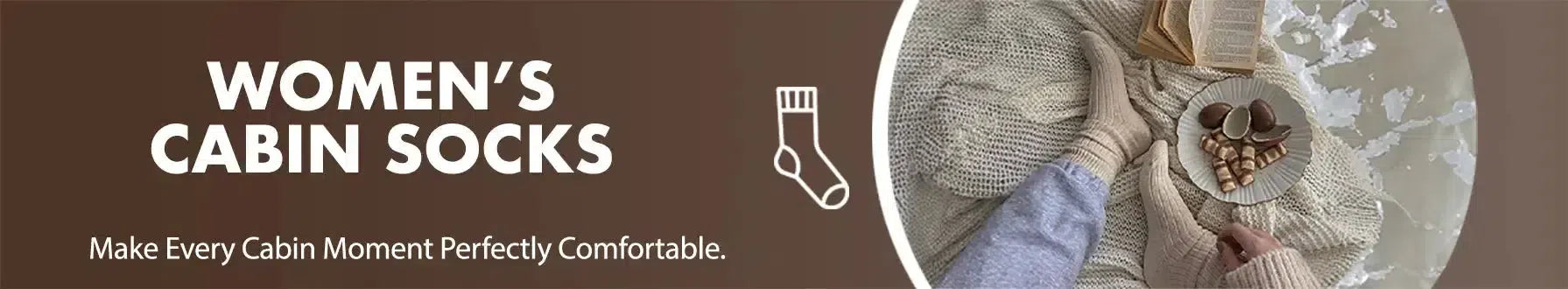 GoWith women's cabin socks collection banner desktop