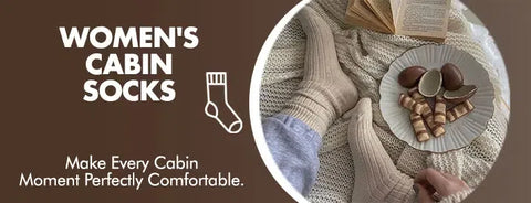 GoWith women's cabin socks collection banner mobile