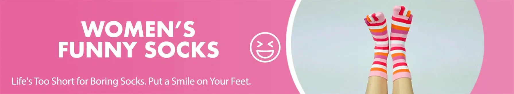 GoWith women's funny socks collection banner desktop