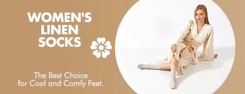 GoWith women's linen socks collection banner mobile